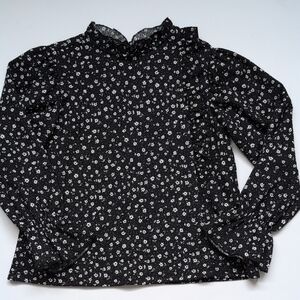 Zara Black and White Floral Kids Top
